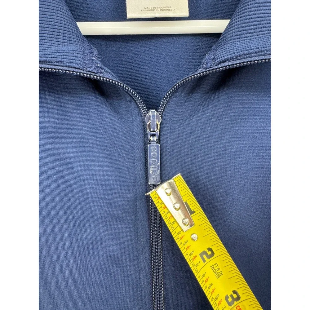Y2K Adidas‎ Mens Navy Blue 3-Stripe Tracksuit Set Jacket Pants Size L 2005